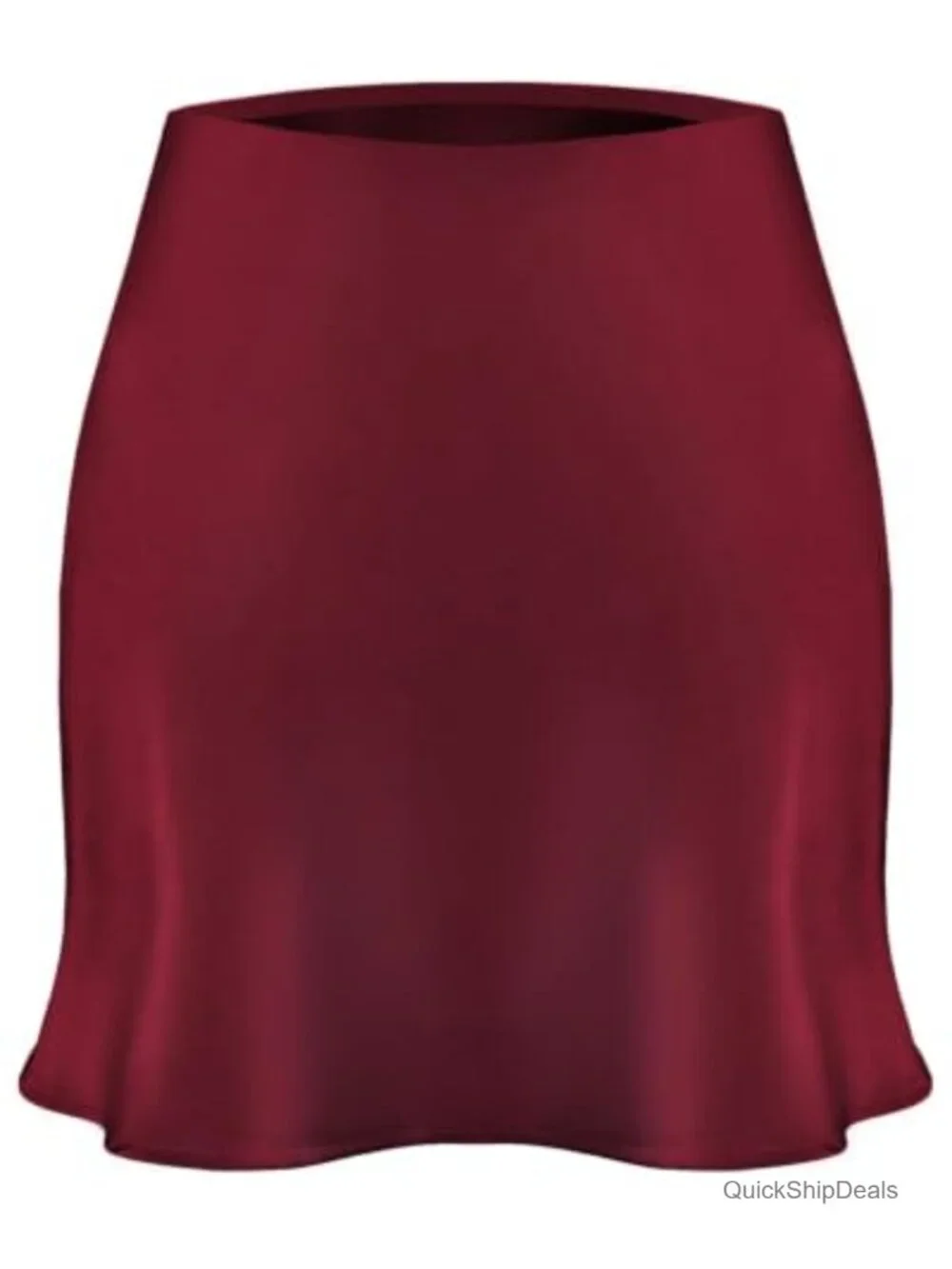 Women's Satin Mini Skirt High Waist A-Line Leopard Print
